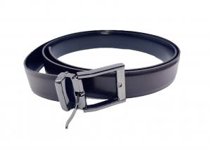 Cinturón Liso De Piel Doble Vista (café-negro) Ideal Para Vestir Unitalla  - Zapaterias R Comodos