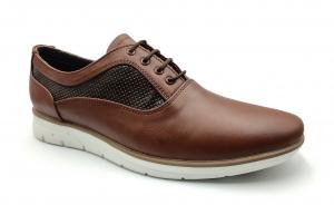 ZAPATO CASUAL DE PIEL DE BORREGO MODELO 050 CAFÉ