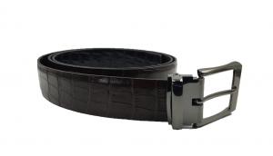 Cinturón Doble Vista (café-negro) De Piel Grabado Unitalla  - Zapaterias R Comodos
